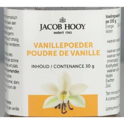 Jacob Hooy Vanillepoeder Bourbon 30 gr