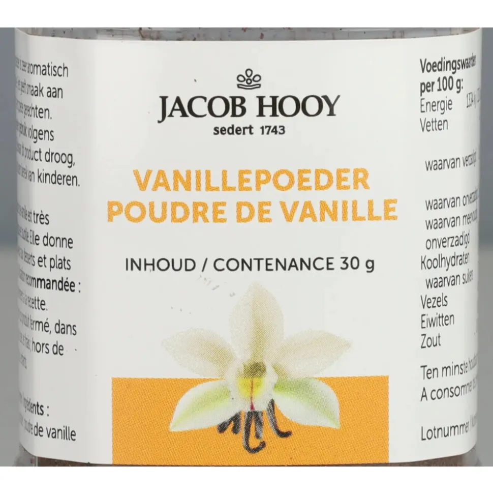 Jacob Hooy Vanillepoeder Bourbon 30 gr
