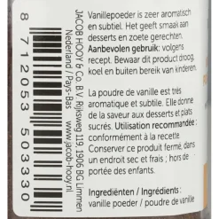 Jacob Hooy Vanillepoeder Bourbon 30 gr