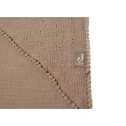 Jollein Baby Badcape Embroidery Biscuit Bruin 75 x 75 cm