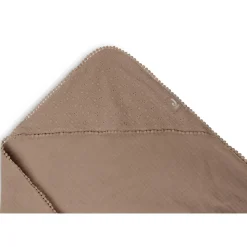 Jollein Baby Badcape Embroidery Biscuit Bruin 75 x 75 cm