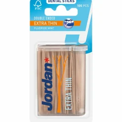 Jordan Tandenstokers Double Ended Extra Thin 105 stuks