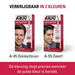 Just for Men Autostop Haarverf Donkerbruin A45 35 gr