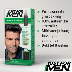 Just for Men Haarkleuring Zwart H55 1 set