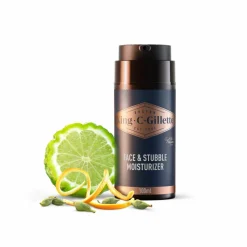 King C. Gillette Hydraterende Gezicht en Stoppelbaard Crème 100 ml