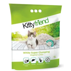 Kitty Friend Kattenbakvulling Vegetal White Super Clumping Litter 5 liter
