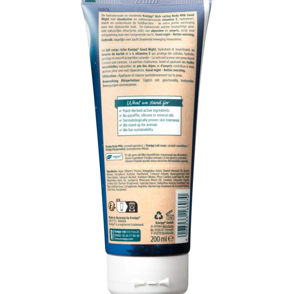 Kneipp Bodymilk Rich Caring Good Night 200 ml