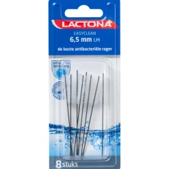 Lactona Ragers Easyclean L/M Zwart Cilindrisch 6.5 mm 8 stuks