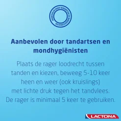 Lactona Ragers Easyclean XL Grijs Cilindrisch 10.0 mm 8 stuks