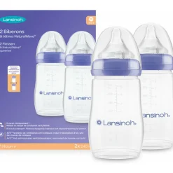 Lansinoh Drinkfles & NaturalWave Speen 240 ml 2 stuks