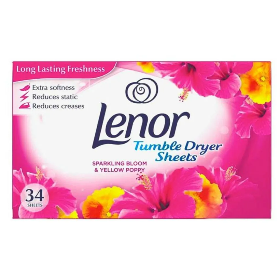 Lenor Droogtrommeldoekjes Sparkling Bloom 34 stuks