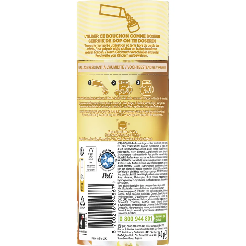 Lenor In-Wash Geurbooster Gouden Orchidee 11 wasbeurten 140 gr