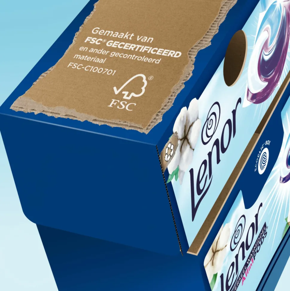 Lenor Wasmiddel All-in-1 Pods Katoen Fris 15 stuks