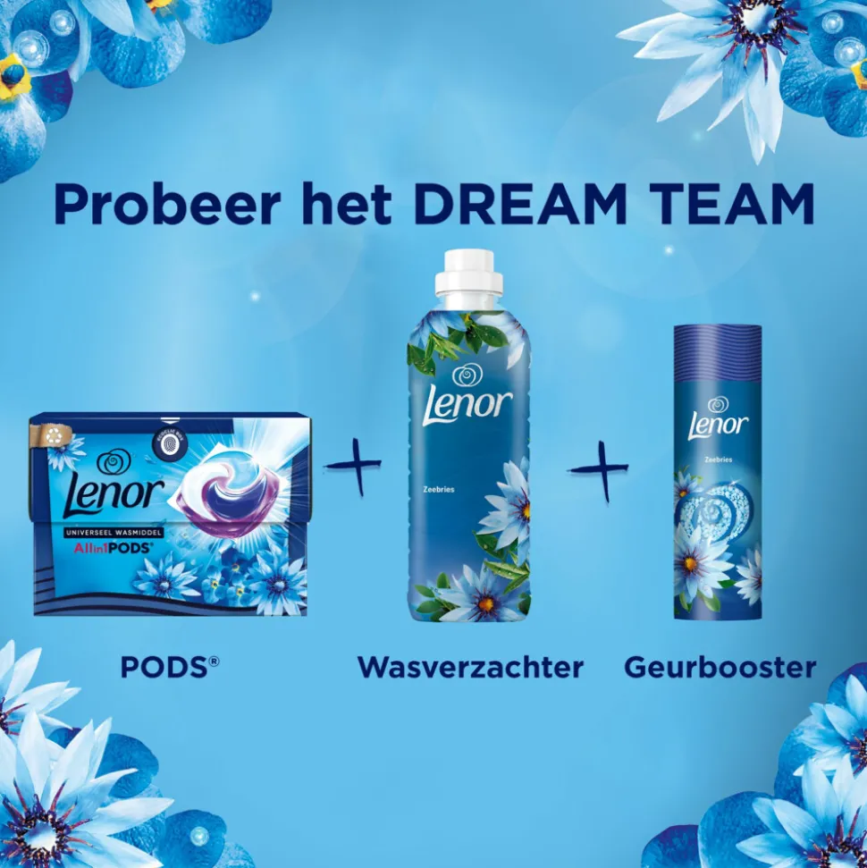 Lenor Wasmiddel All-in-1 Pods Zeebries 15 stuks