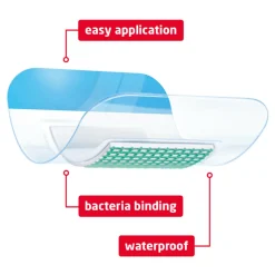 Leukoplast Leukomed Sorbact Bacteriënbindende Eilandpleister 5 cm x 7,2 cm 3 stuks