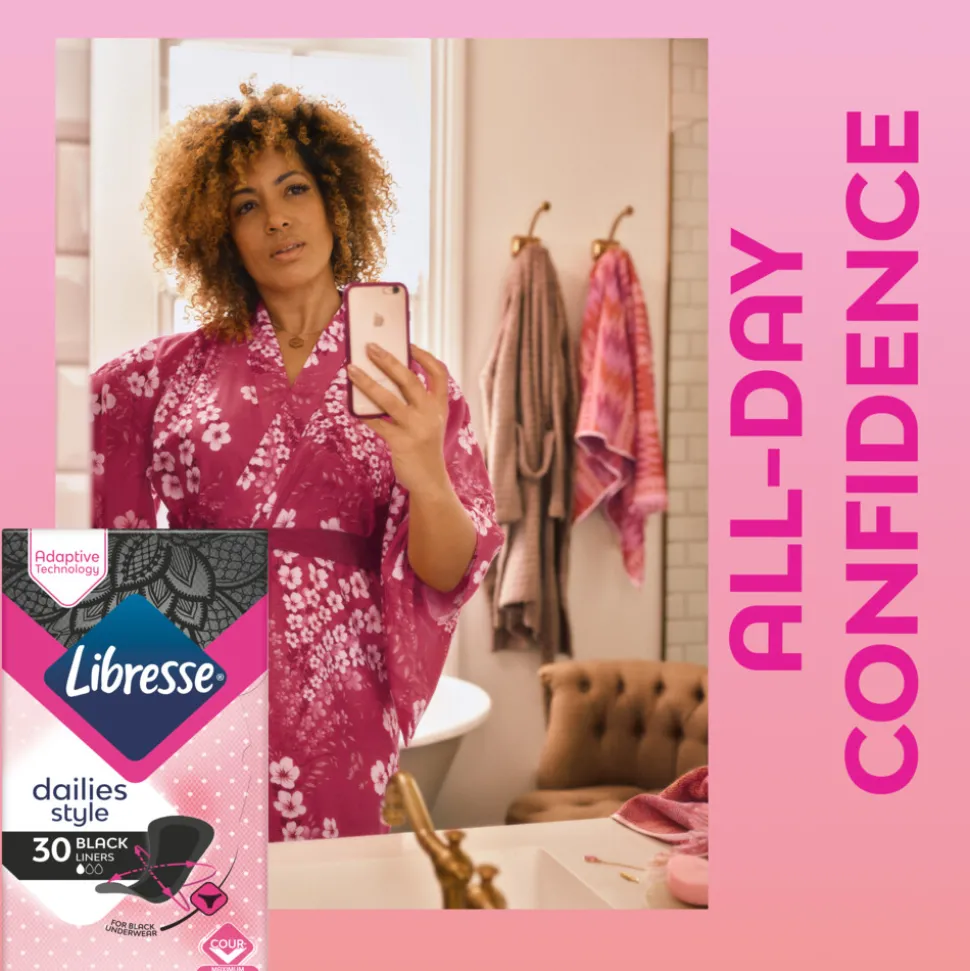 Libresse Inlegkruisjes Zwart 30 stuks