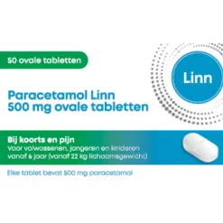 Linn Paracetamol 500 mg Ovale tablet 50 tabletten
