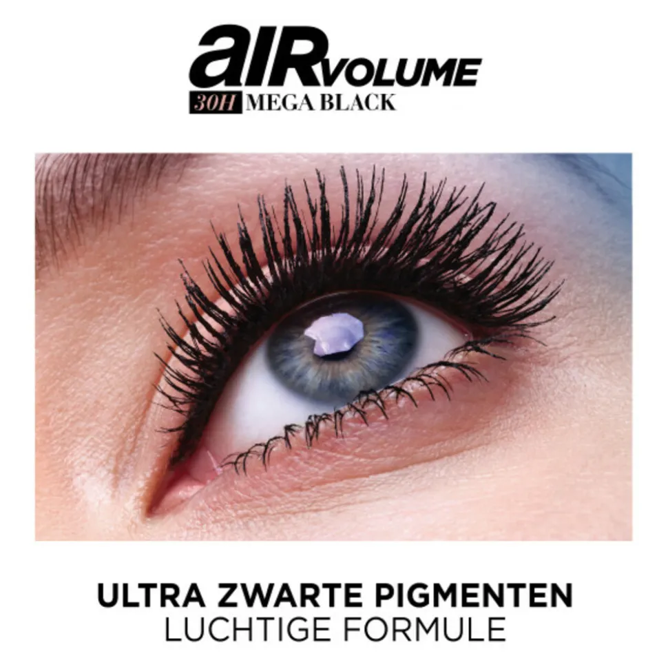 L'Oréal Air Volume Mega 30H Mascara Extra Zwart
