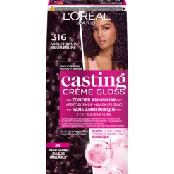 L'Oréal Casting Crème Gloss Semi-Permanente Haarkleuring 316 Violet Bruin