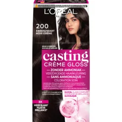 L'Oréal Casting Crème Gloss Semi-Permanente Haarkleuring 200 Zeer Donkerbruin