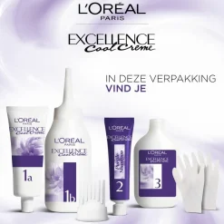 L'Oréal Excellence Cool Crème Permanente Crèmekleuring 3.11 - Ultra As Donkerbruin