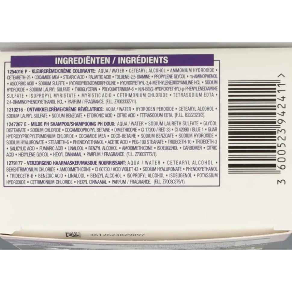 L'Oréal Excellence Cool Crème Permanente Crèmekleuring 3.11 - Ultra As Donkerbruin