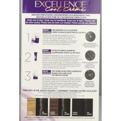 L'Oréal Excellence Cool Crème Permanente Crèmekleuring 3.11 - Ultra As Donkerbruin
