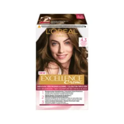 L'Oréal Excellence Creme Midden Goudbruin + Uitgroeispray Pakket