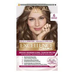 L'Oréal Excellence Crème Permanente Crèmekleuring 6 Donkerblond