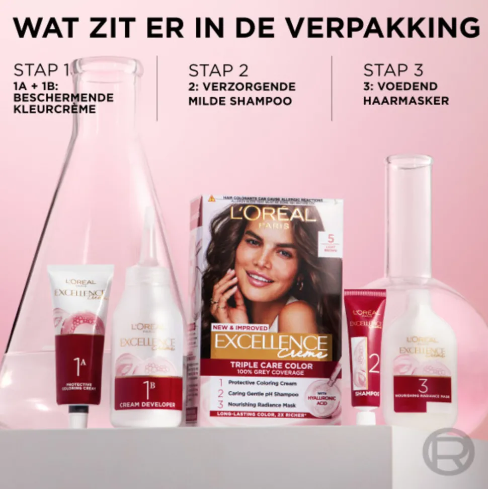 L'Oréal Excellence Crème Permanente Crèmekleuring 5.02 Boeiende Brunette