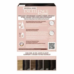 L'Oréal Excellence Crème Universal Nudes Permanente Haarkleuring 2U Universeel Zeer Donkerbruin