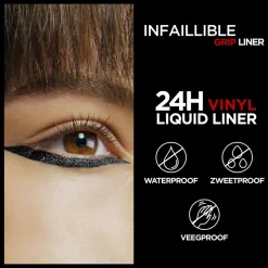 L'Oréal Infaillible Grip 24H Vinyl Liquid Eyeliner Zwart 3 ml