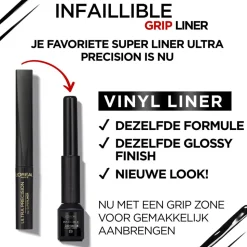 L'Oréal Infaillible Grip 24H Vinyl Liquid Eyeliner Zwart 3 ml