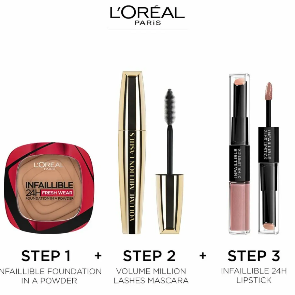 L'Oréal Infaillible 24H Fresh Wear Foundation Poeder 120 Vanille 8 gr