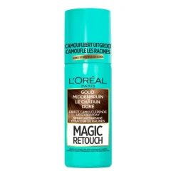 L'Oréal Magic Retouch Uitgroeispray Goud Middenbruin 75 ml