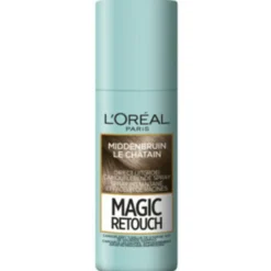 L'Oréal Preference Haarkleuring 04 Tahiti - Middenbruin + Magic Retouch Uitgroeispray Middenbruin 75 ml Pakket
