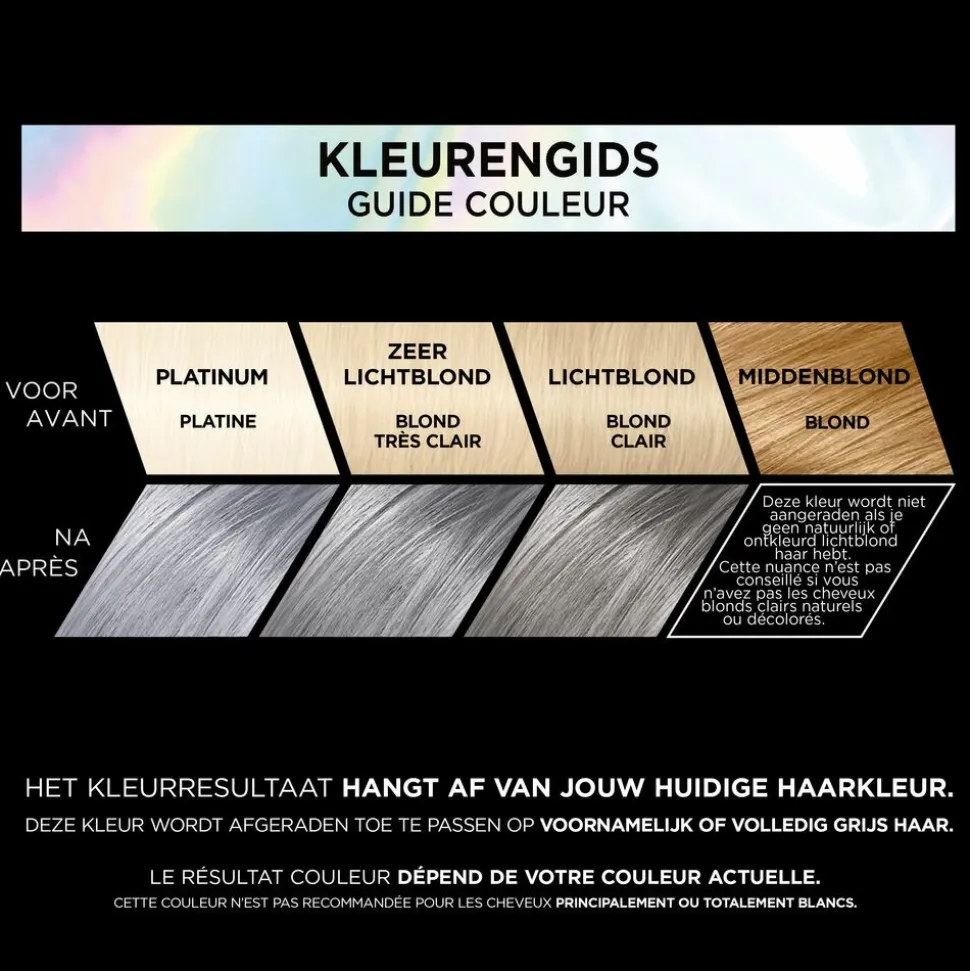 L'Oréal Preference Vivids Permanente Haarkleuring 10.112 Silver Grey