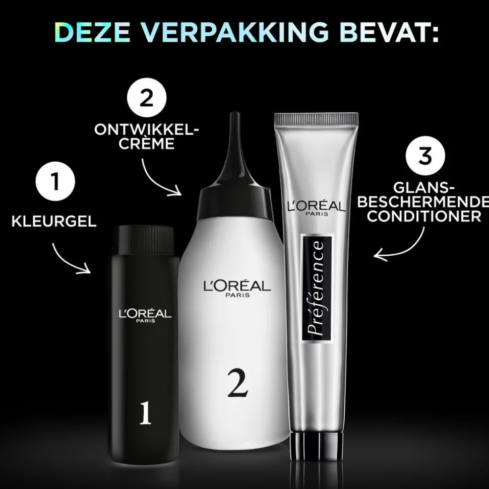 L'Oréal Preference Vivids Permanente Haarkleuring 10.112 Silver Grey