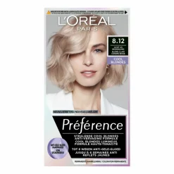 L'Oréal Préférence Cool Blondes Permanente Haarkleuring 8.12 Licht As Beigeblond