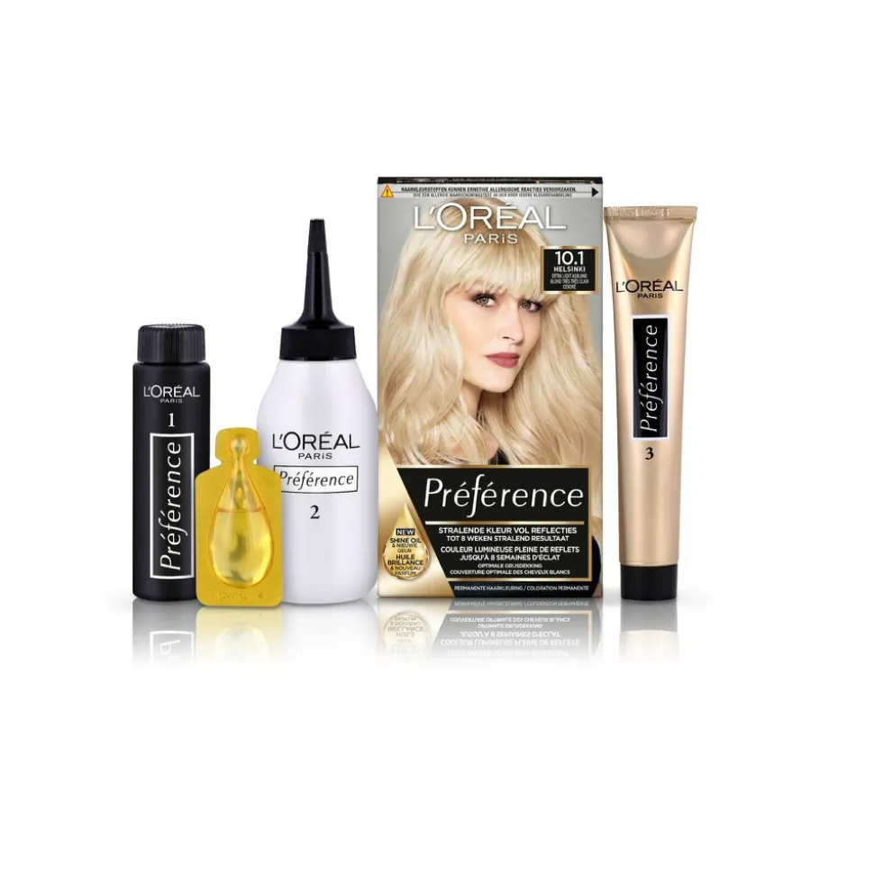 L'Oréal Préférence Cool Blondes Permanente Haarkleuring 10.1 Extra Licht Asblond