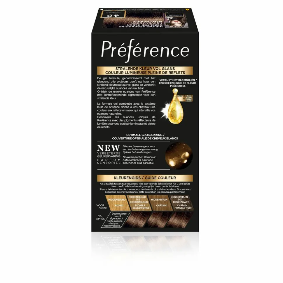 L'Oréal Préférence Permanente Haarkleuring 4.0 Middenbruin