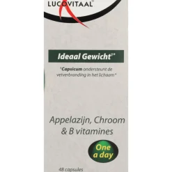 Lucovitaal Appelazijn, Chroom & B vitamines Ideaal Gewicht 48 capsules