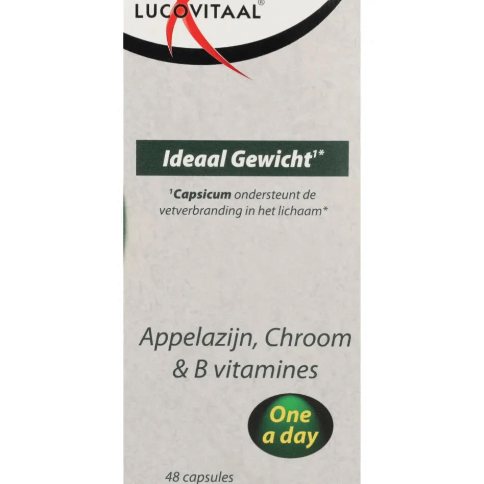Lucovitaal Appelazijn, Chroom & B vitamines Ideaal Gewicht 48 capsules