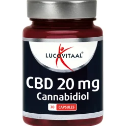 Lucovitaal CBD Cannabidiol 20 mg 30 capsules