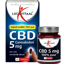 Lucovitaal CBD Cannabidiol 5 mg 30 capsules