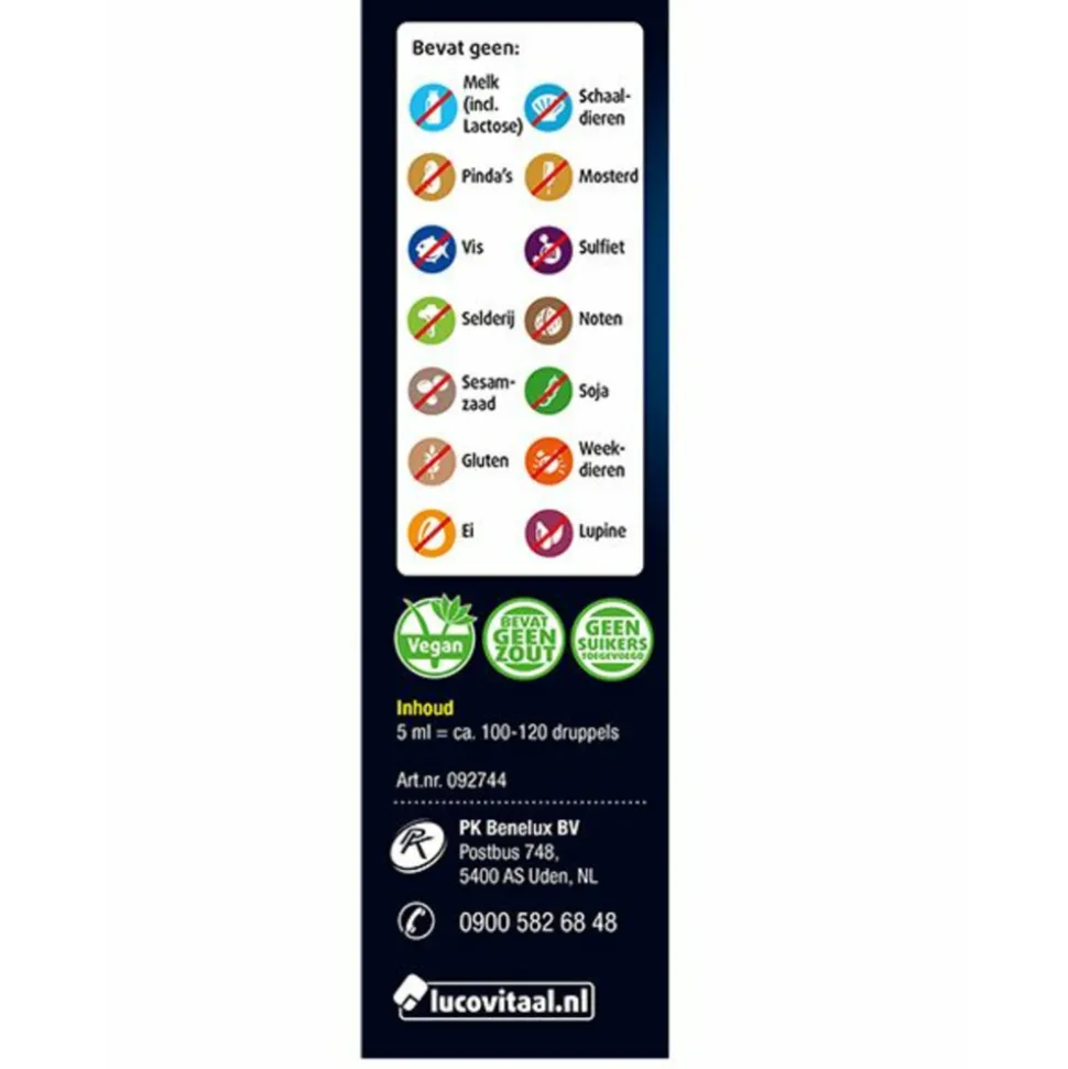 Lucovitaal CBD Cannabidiol Olie 20% 5 ml