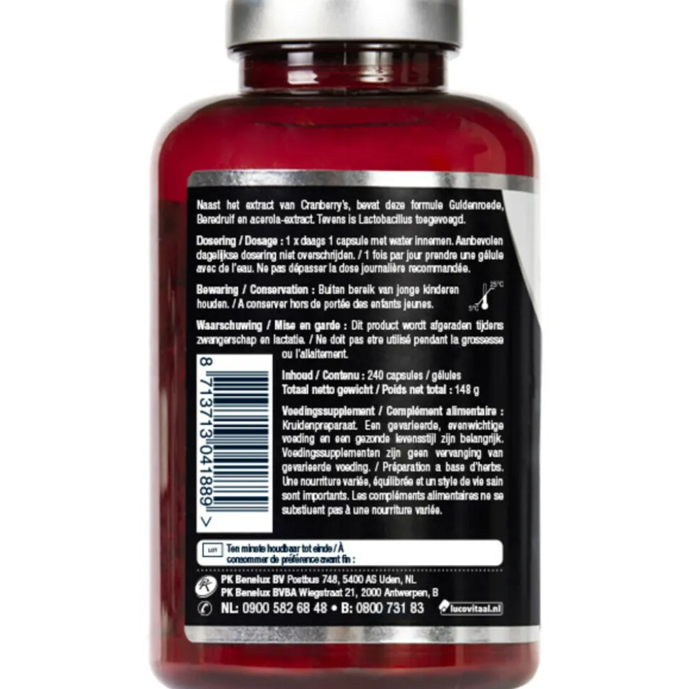 Lucovitaal Cranberry X-tra One a Day 240 capsules