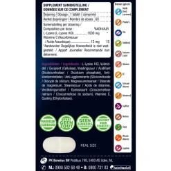 Lucovitaal L-Lysine 1000 mg 60 tabletten