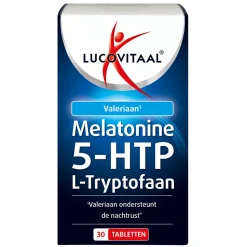 Lucovitaal Melatonine 5-HTP L-Tryptofaan 30 tabletten