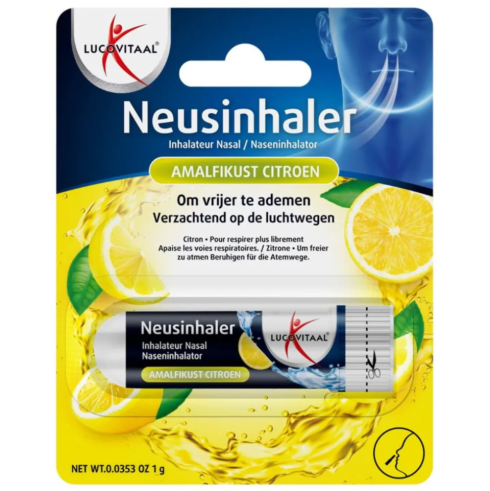 Lucovitaal Neusinhaler Vrijer Ademen Amalfikust Citroen 1 gr